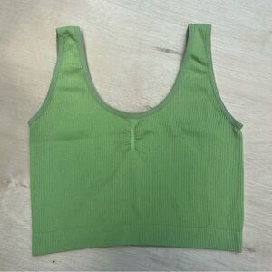 Green Pacsun Seamless Crop Fitted Tank top Casual Basic Womens XS